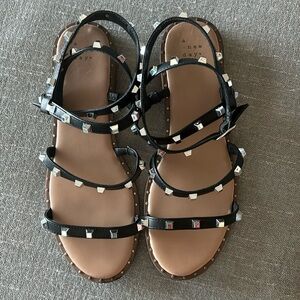 a new day size 9 studded black sandals